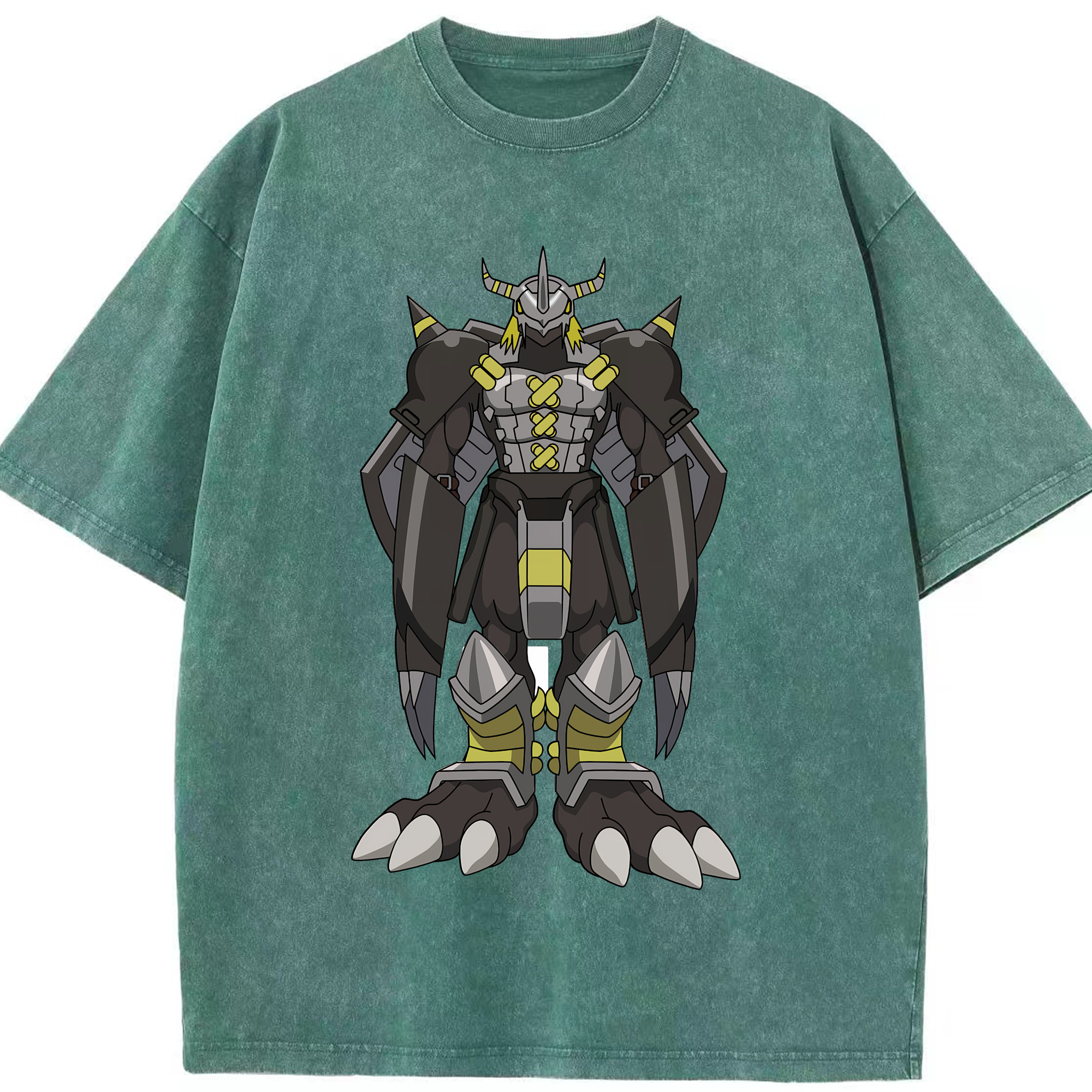 （画像用） Digimon デジタルモンスター/デジモン 綿100% ヴィンテージ風 半袖Tシャツ（フロントプリント）